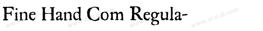 Fine Hand Com Regula字体转换